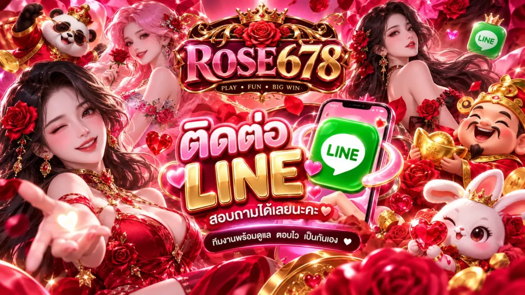 ติดต่อ ROSE678 LINE