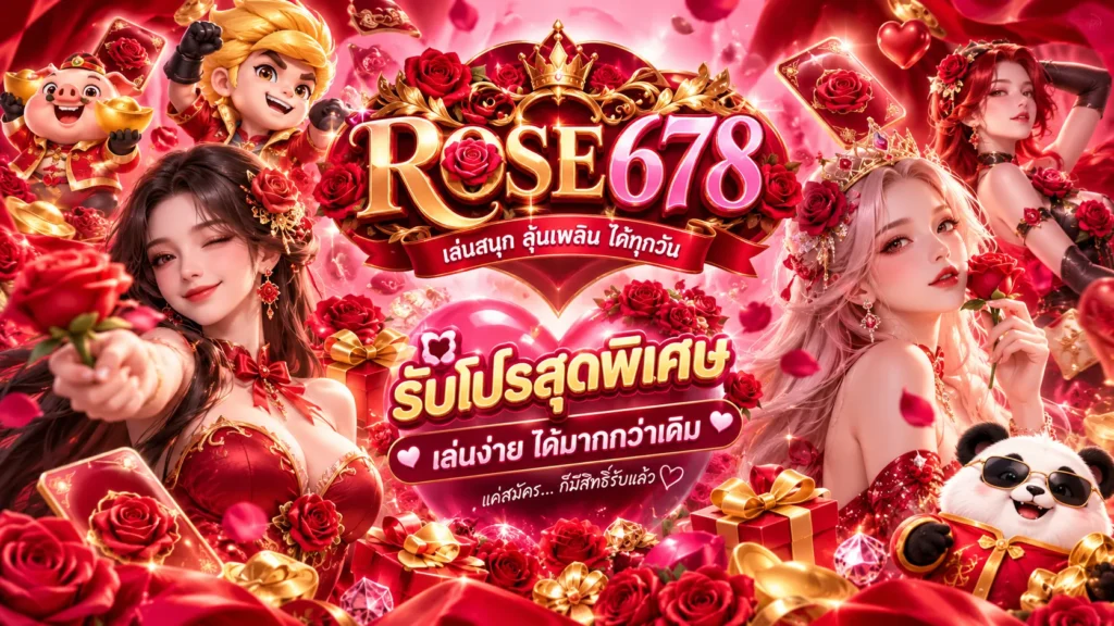 โปรโมชั่น ROSE678 โปรสุดพิเศษ เล่นสนุกทุกวัน
